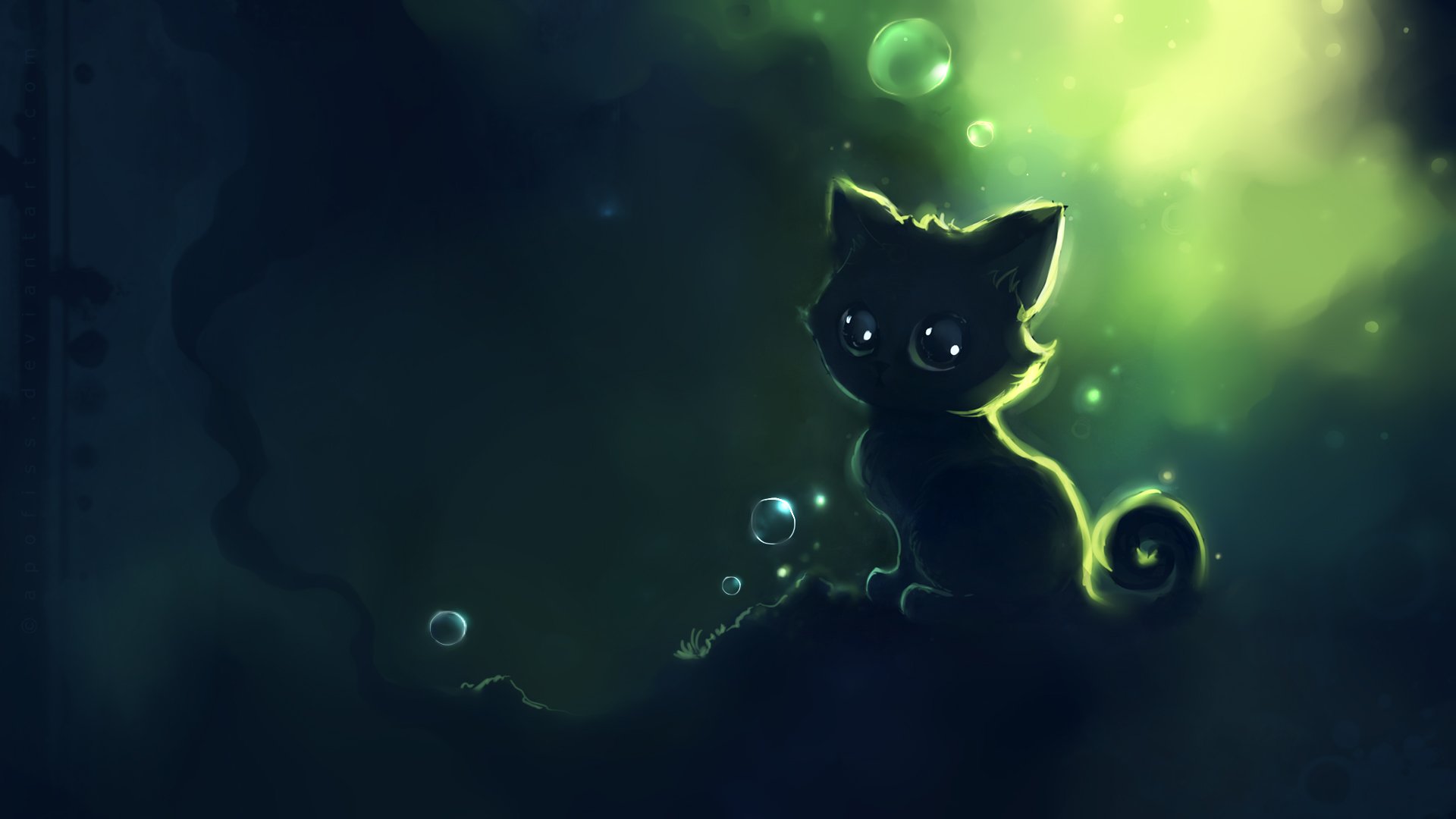 Anime Cat Desktop Wallpaper