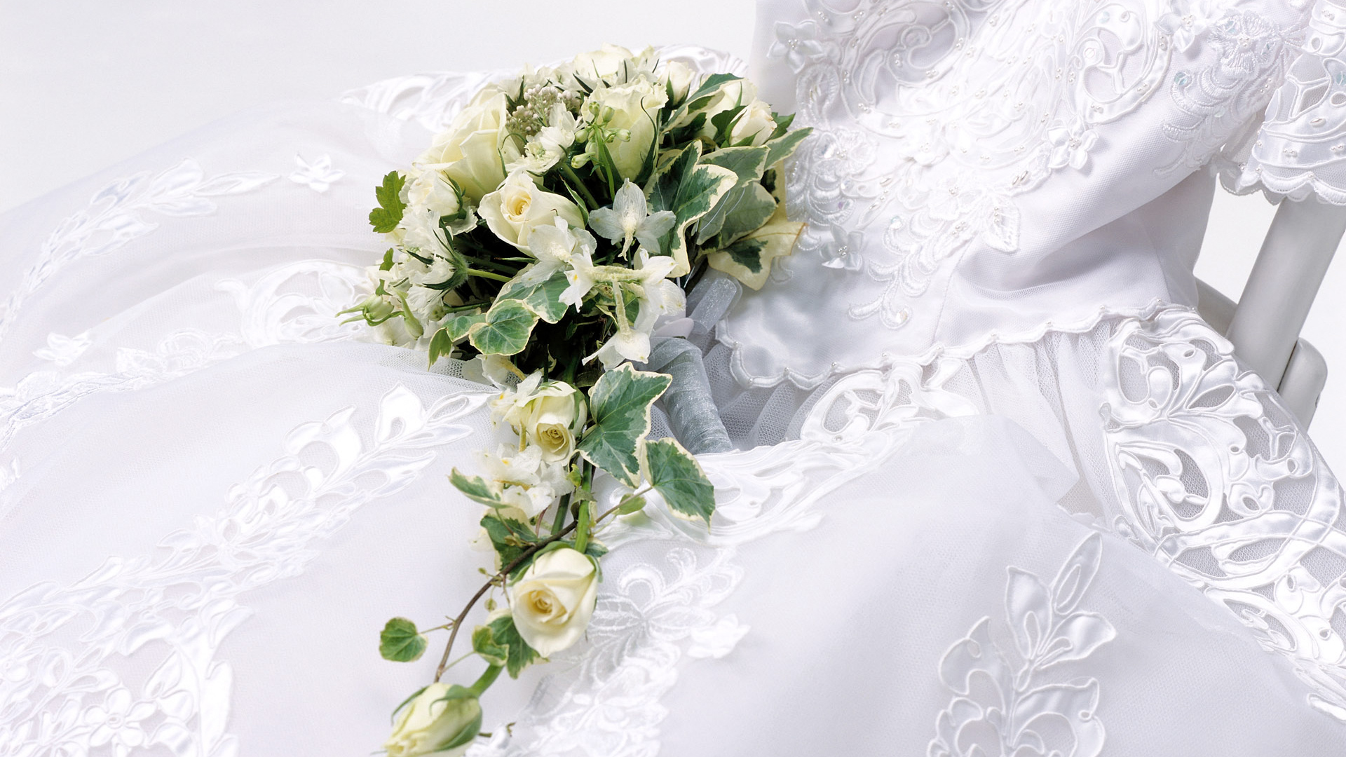 Wedding Flower Full HD Wallpaper Dress