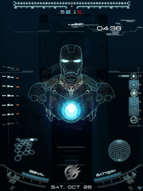 OS7] Animated Jarvis Theme Blackberry Theme Wallpapers