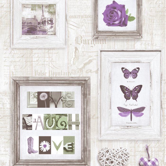 Wallpaper Muriva Live Laugh Love Frames