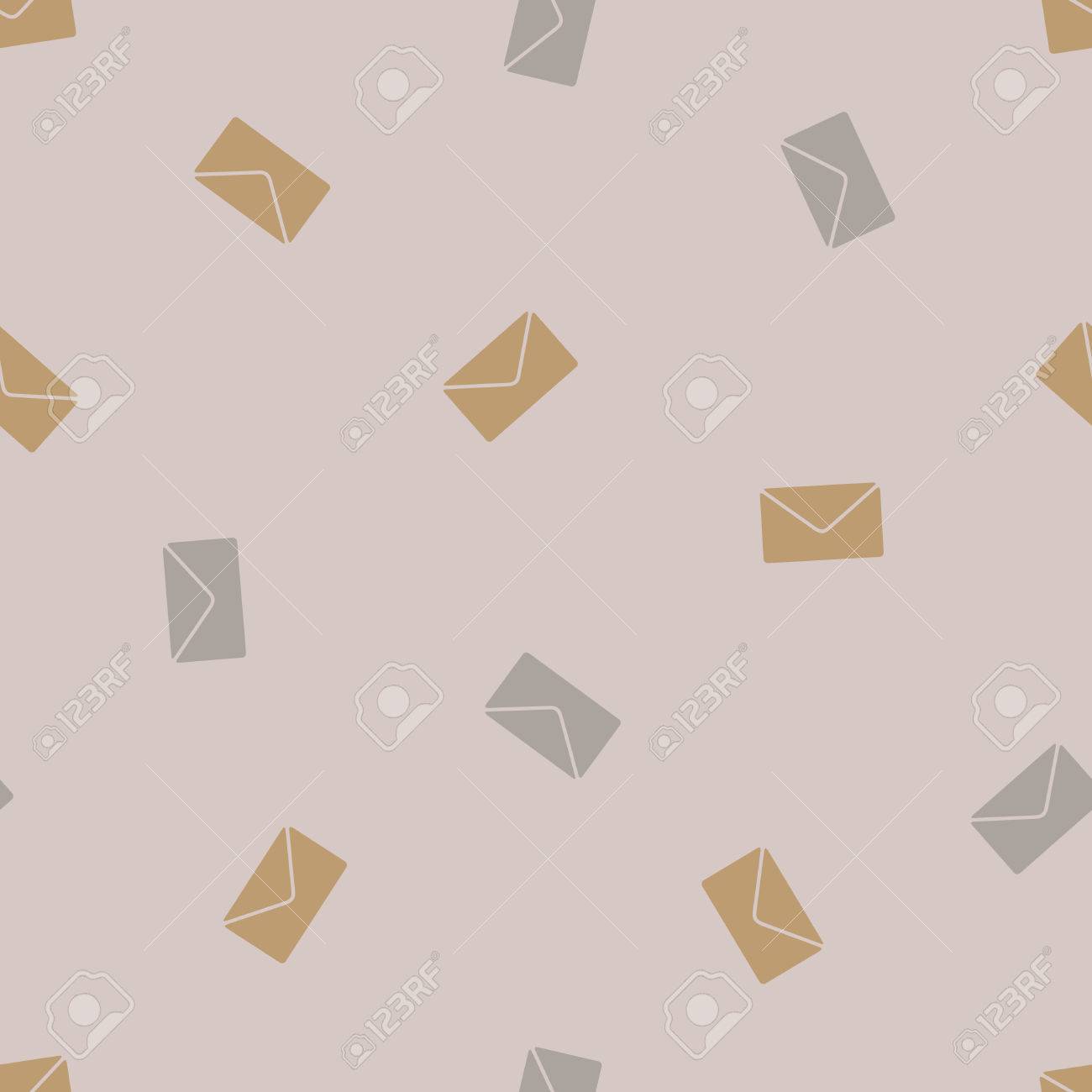 Seamless Background Envelope Newsletter Style Illustration