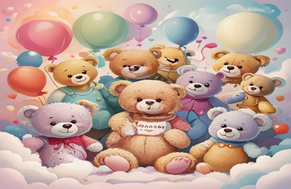 Cute Teddy Bears Wallpaper