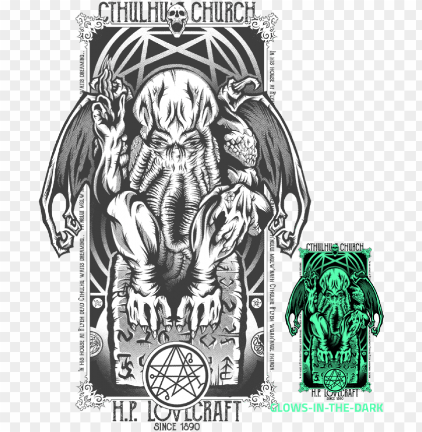 Cthulhu Church By Fearcheck Necronomicon Gate Pendant Occult