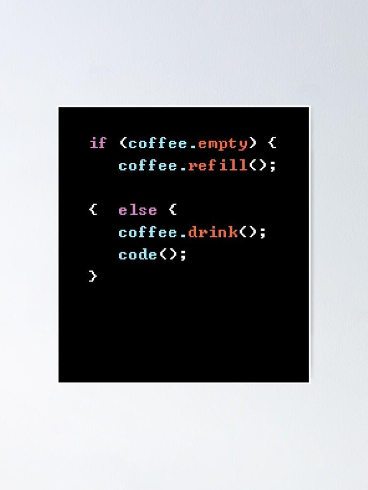 Funny Code Lines Coffee Idea For Developers And Programmers