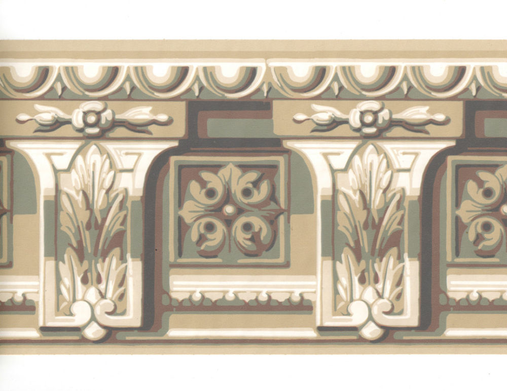 Free download White Brown Tones Twist Molding Wallpaper Border Wall