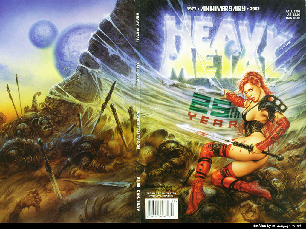 Heavy Metal Fantasy Magazine Poster Print Art Wallpaper