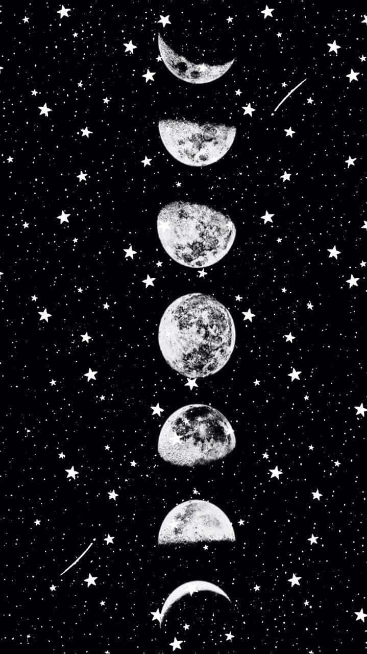 Moon And Stars iPhone Wallpaper