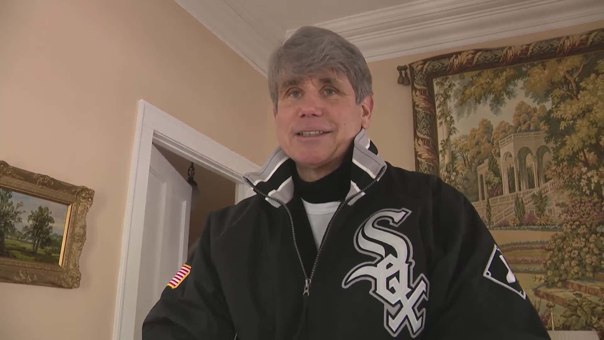 Rod Blagojevich Addressing Press Wallpaper