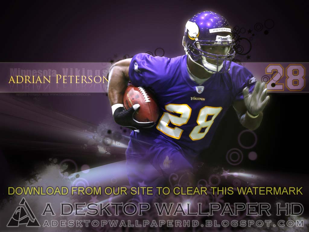 Adrian Peterson Minnesota Vikings Desktop Wallpaper Jpg