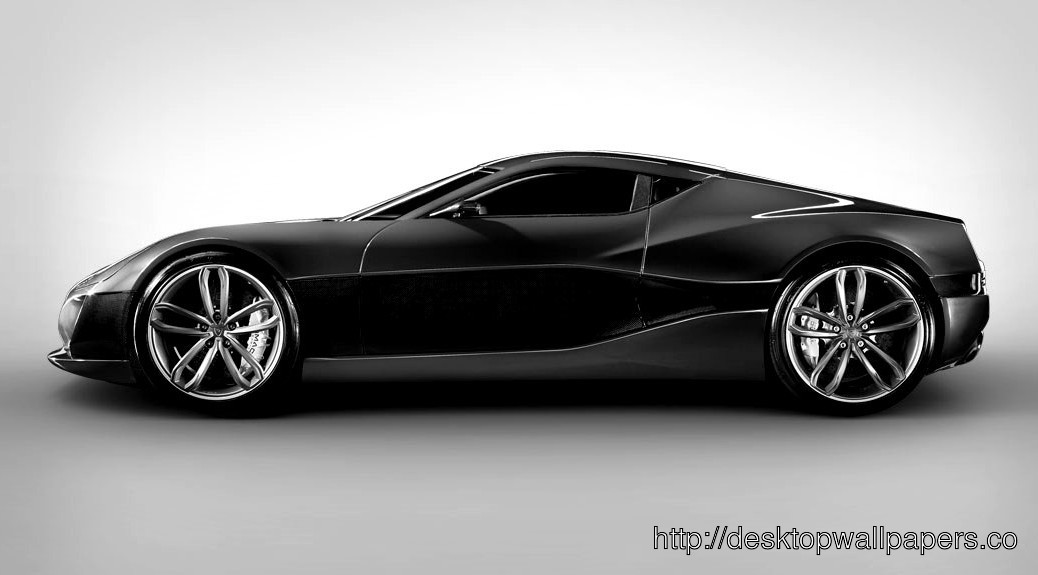 Rimac Concept One In Black Colour Desktop