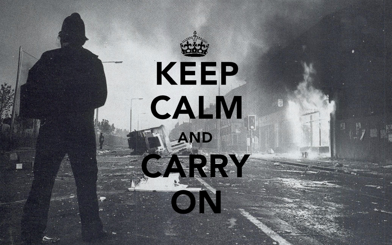 Wallpaper A Day Keep Calm And Carry On Riot