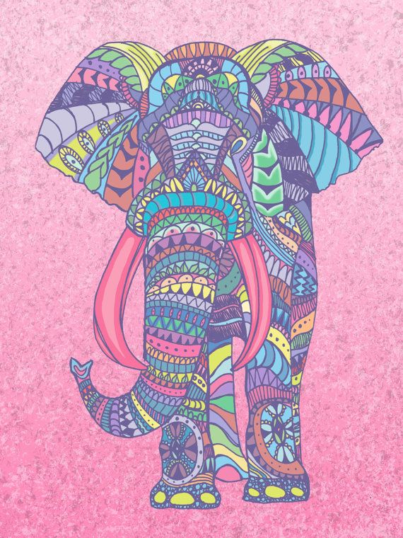 Tribal Elephant Wallpaper
