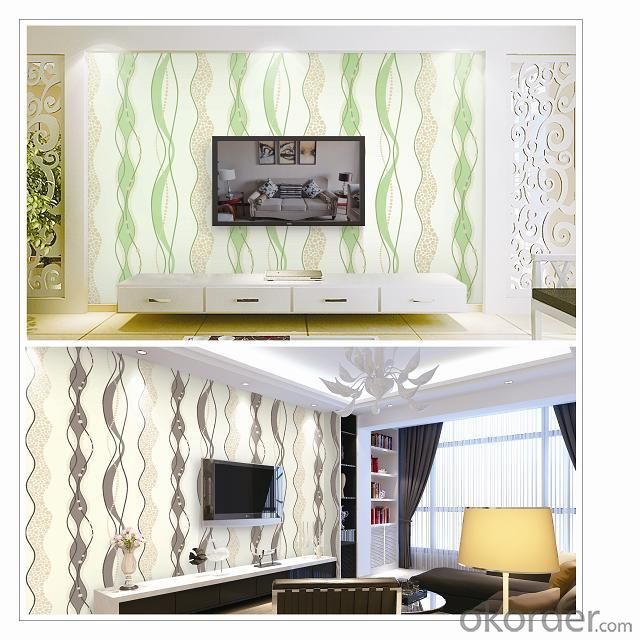 Free download PVC Wallpaper Vinyl Covered Decorative Fashion Line Wide