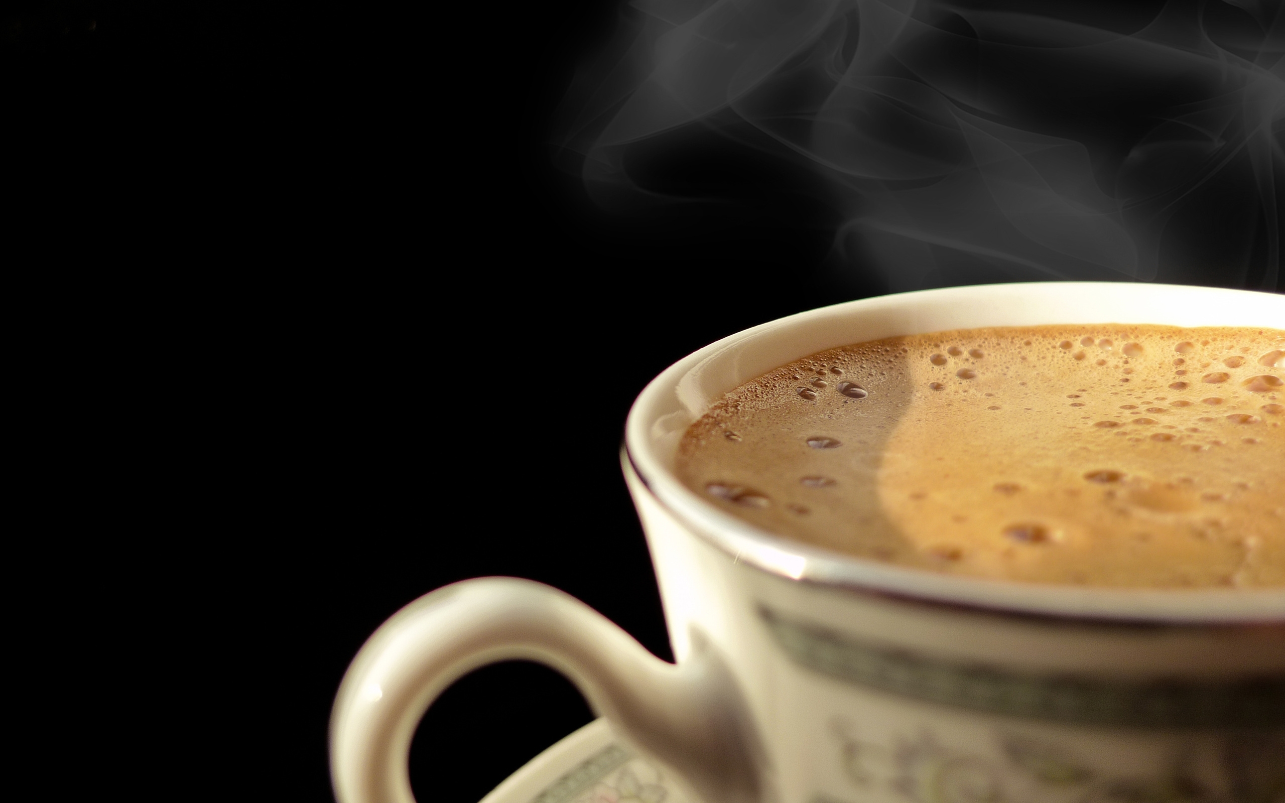 Cup Of Hot Coffee Desktop Pc And Mac Wallpaper