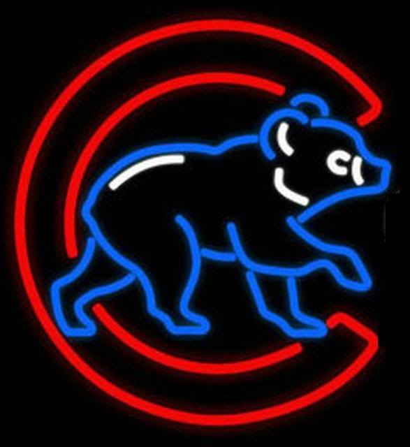 Chicago Cubs Neon Sign Image Graphic Code