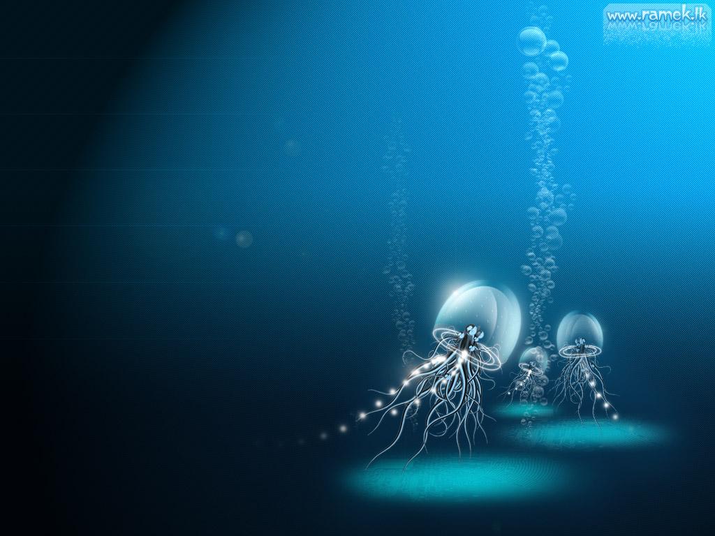 Wallpaper Deep Sea Aliens X Desktop