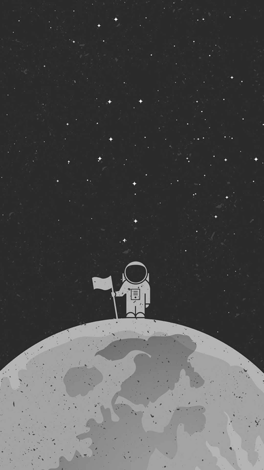 Cartoon Astronaut Wallpaper