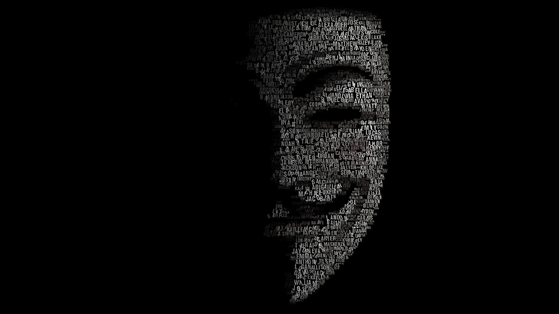 Anonymous Wallpaper Top Background