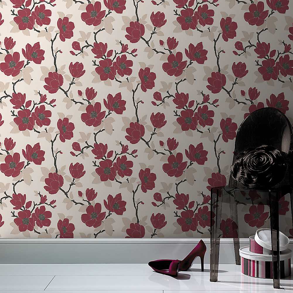 Home Elinor Wallpaper By Graham Brown Red