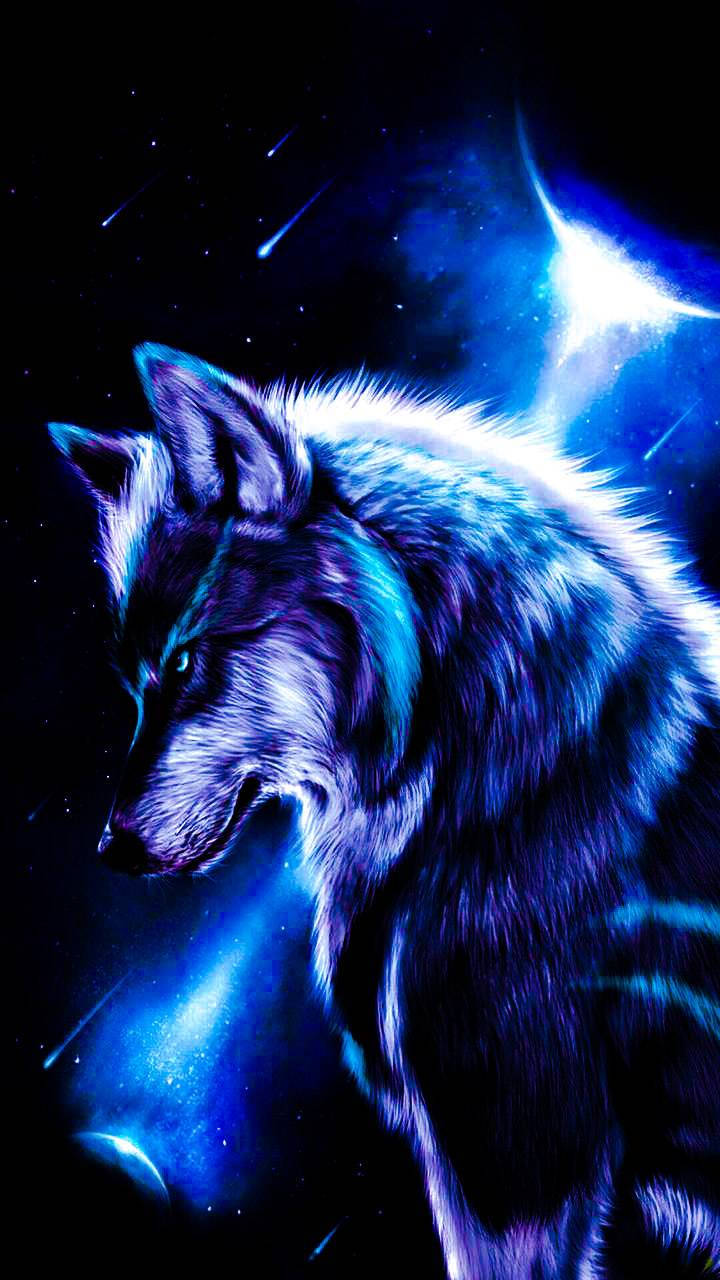 Blue Wolf Wallpaper