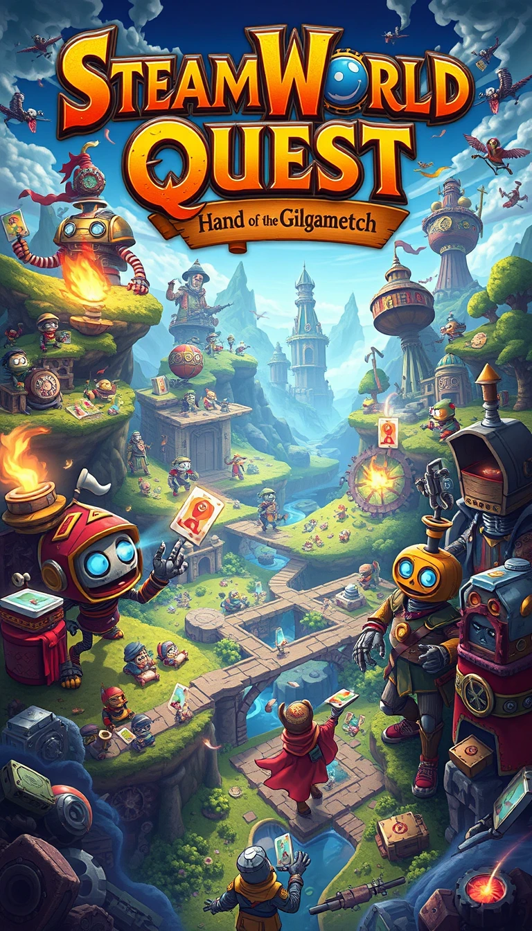 Steamworld Quest Hand Of The Gilgamech Wallpaper