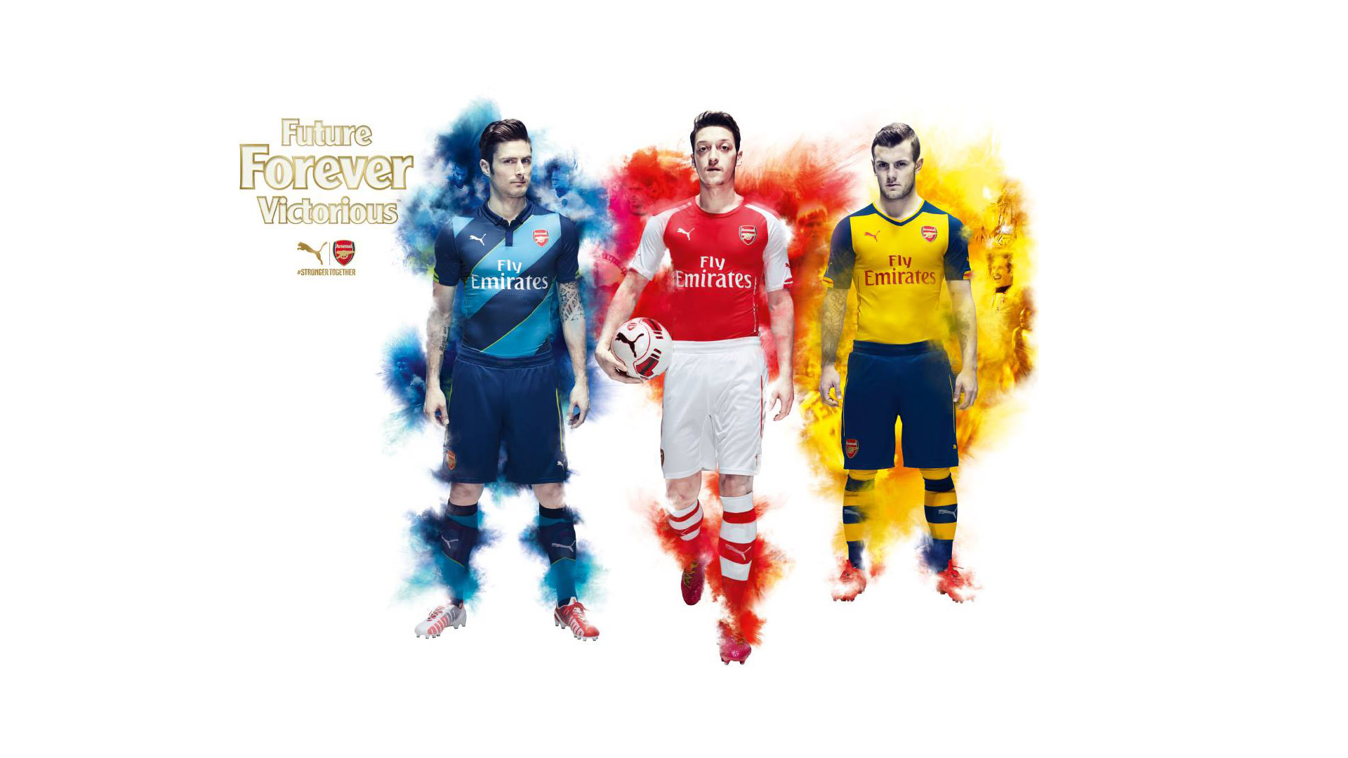 Arsenal 2014 2015 Puma Kit Wallpaper Wide or HD Male Celebrities 1920x1080