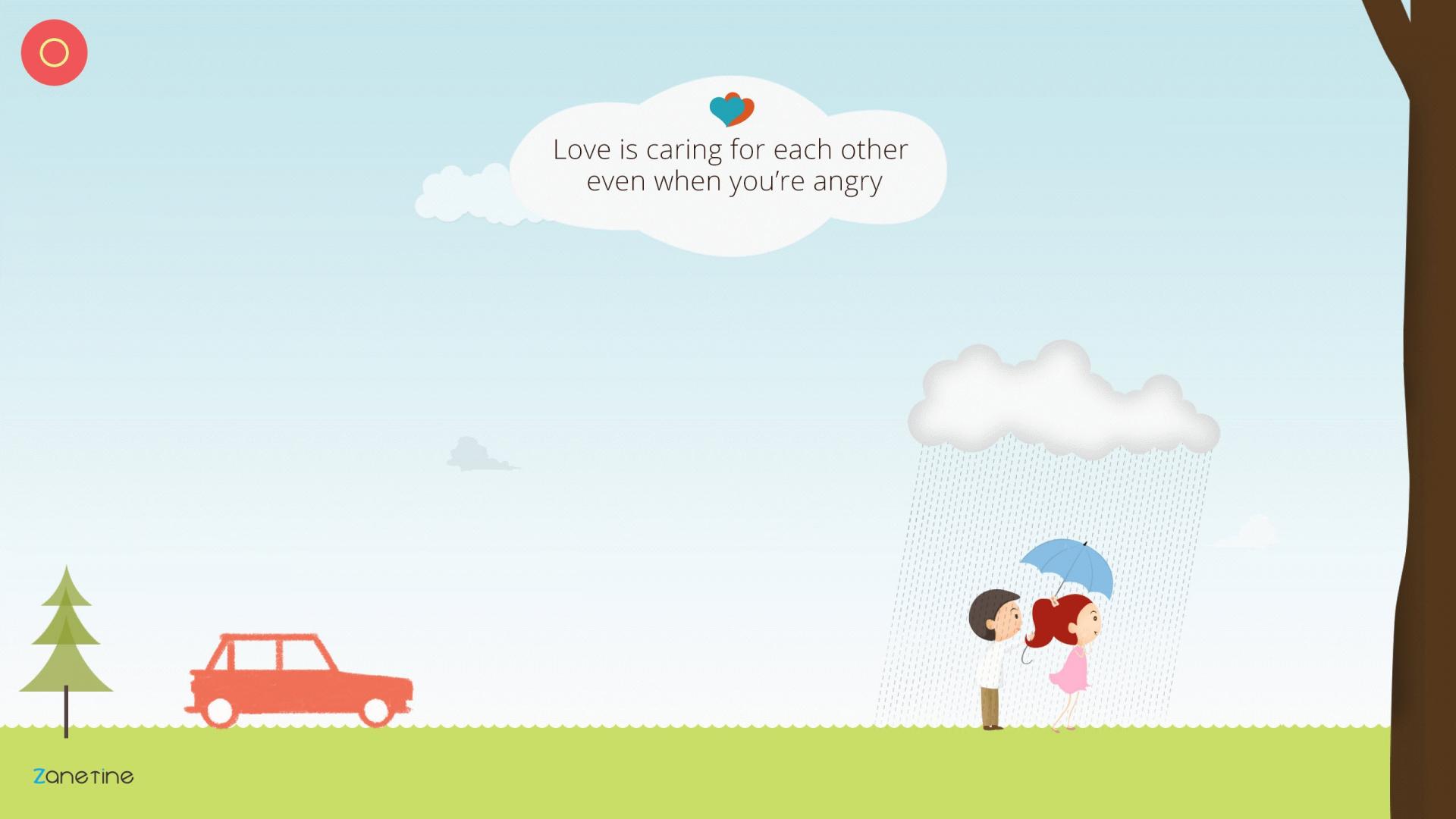Cartoon Love Quotes Wallpaper