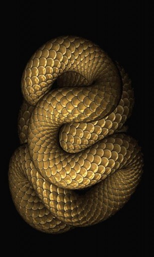 Bigger Golden Snake Live Wallpaper For Android Screenshot