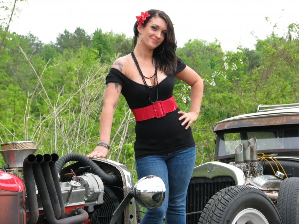 Rat Rod Rumble S Official Flag Girlby American Cars Girls