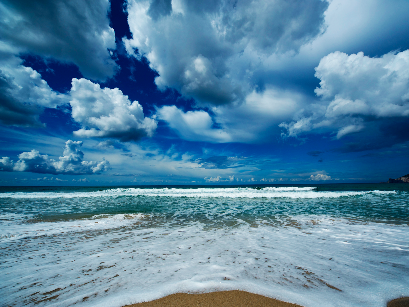 Beach Surf And Clouds Wlp