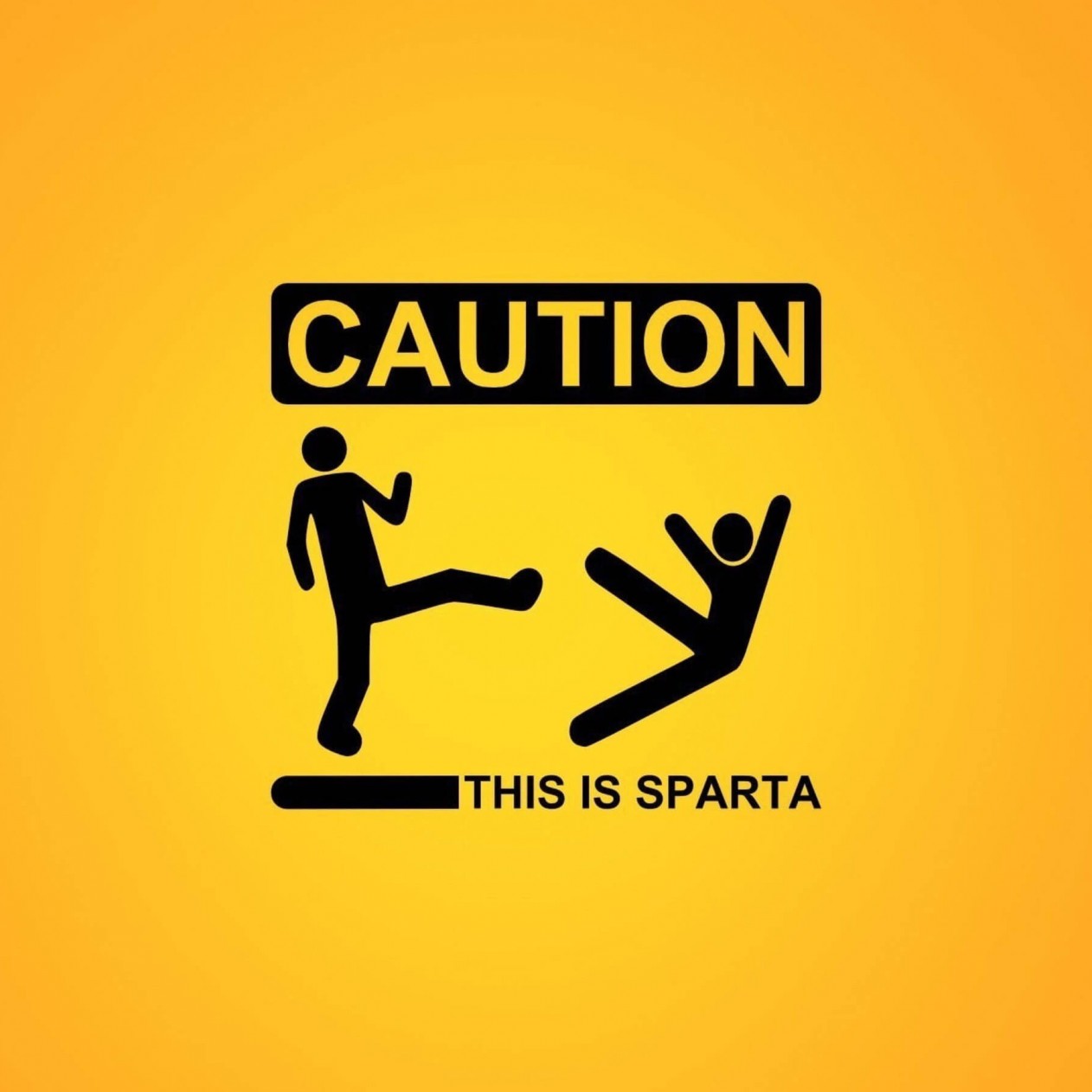 Caution This Is Sparta Wallpaper For Apple iPad Mini