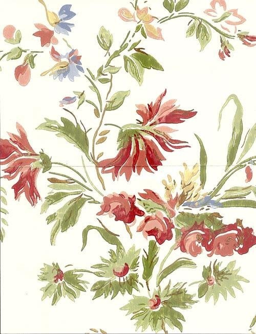 Waverly Colorful Floral Wallpaper Geraldine