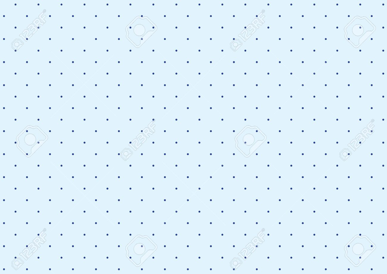 Simple Polka Dot Pattern Of White And Blue Dots Background Royalty