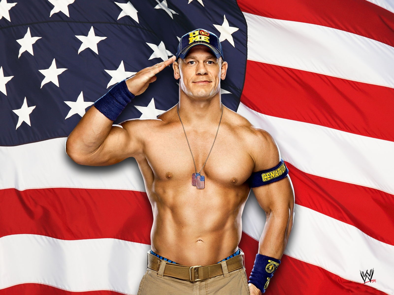 Wwe John Cena American Flag Desktop Background Wallpaper