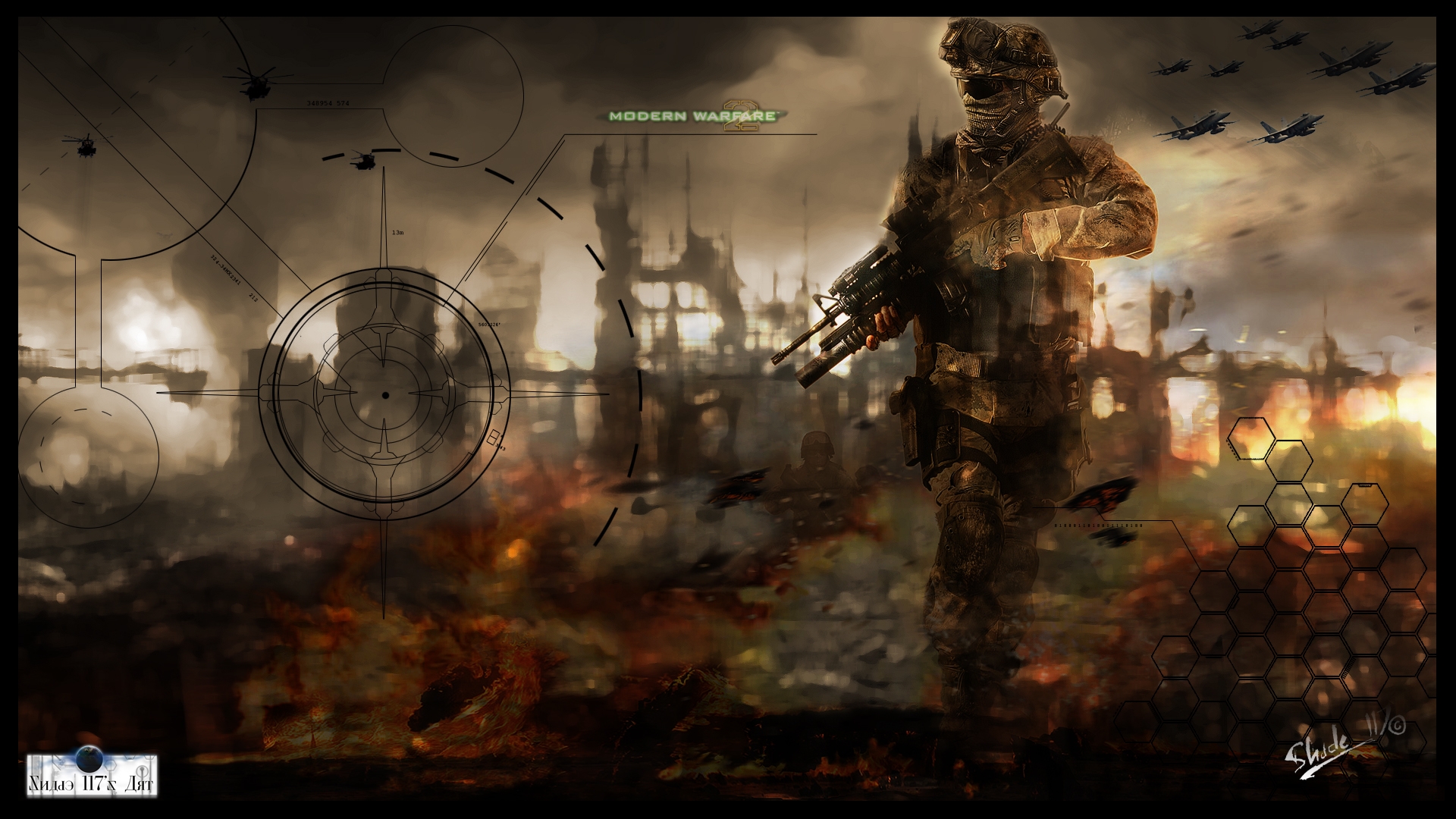 Modern Warfare Soldier Gun Fighters Wallpaper Background Full HD