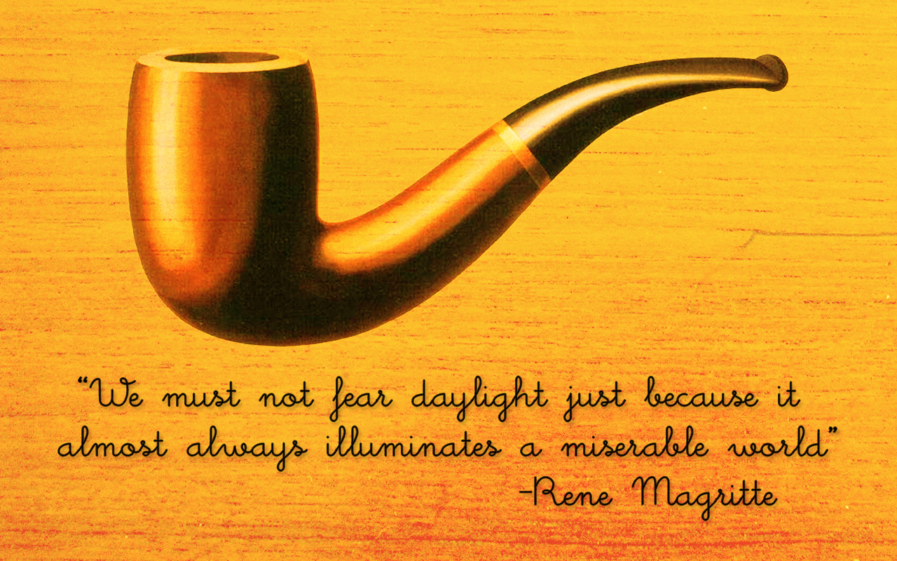 Rene Magritte Quote Fine Art Wallpaper