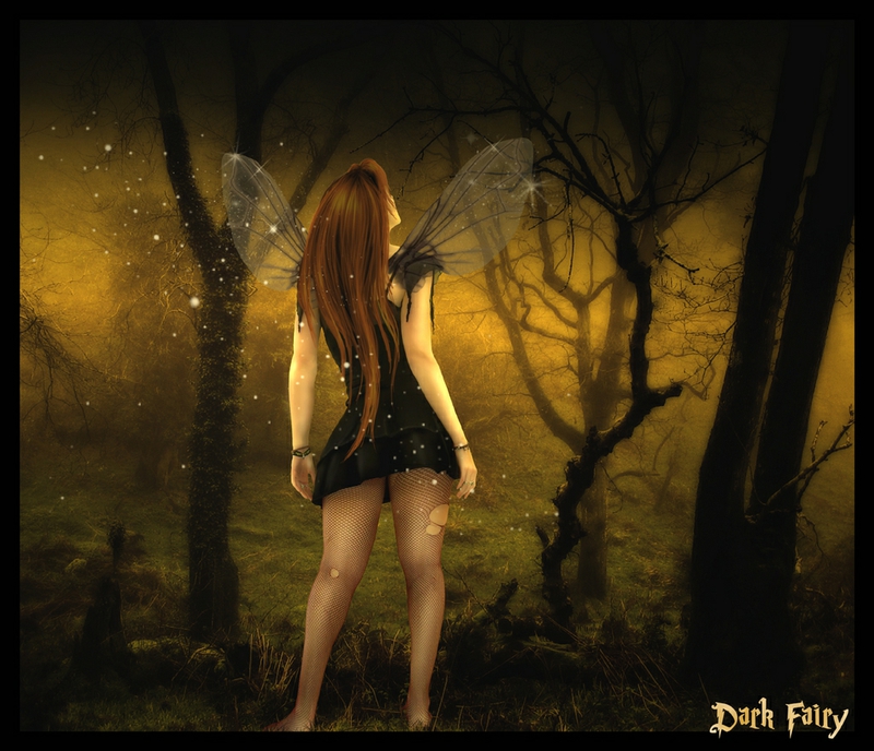 Dark Fairy Abstract Fantasy HD Desktop Wallpaper