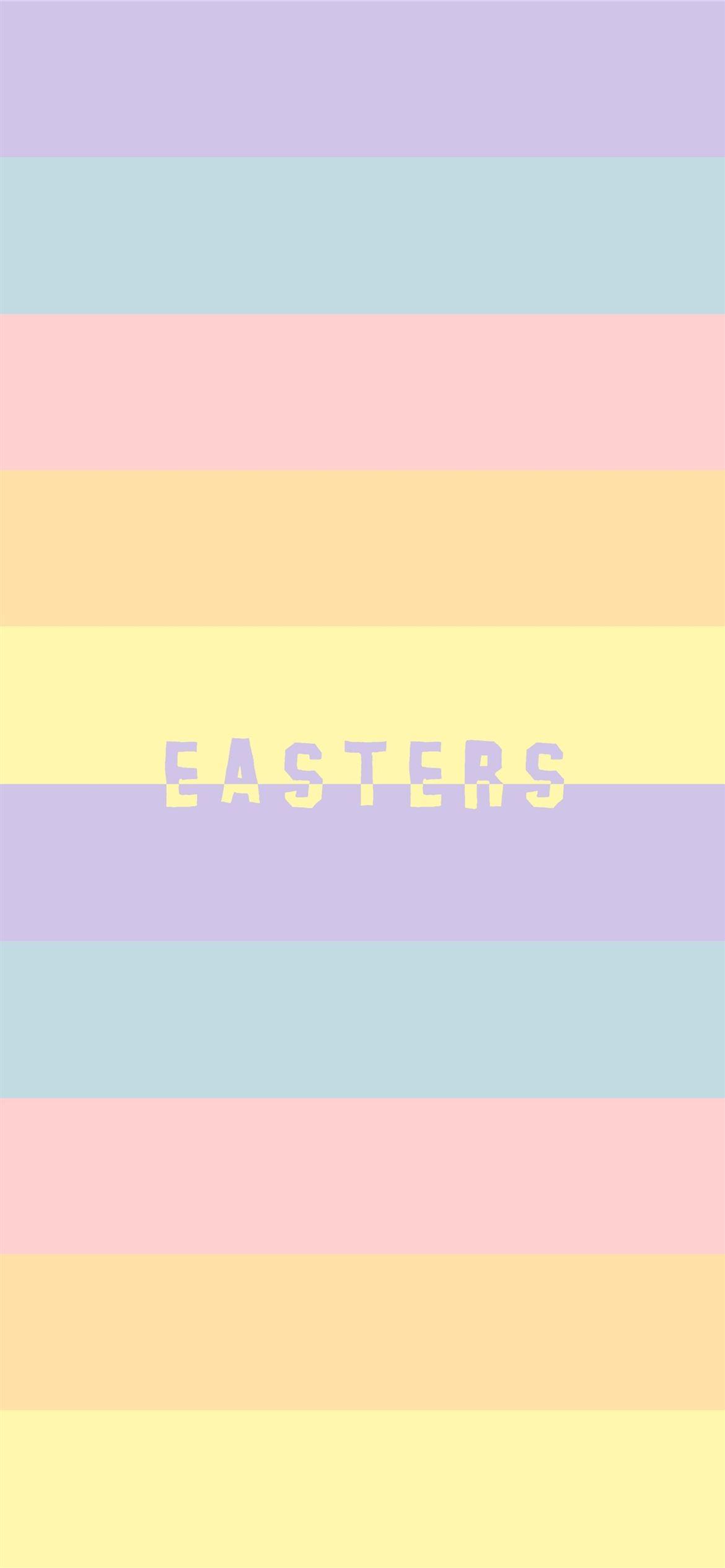 Pastel Easter Top Background A iPhone
