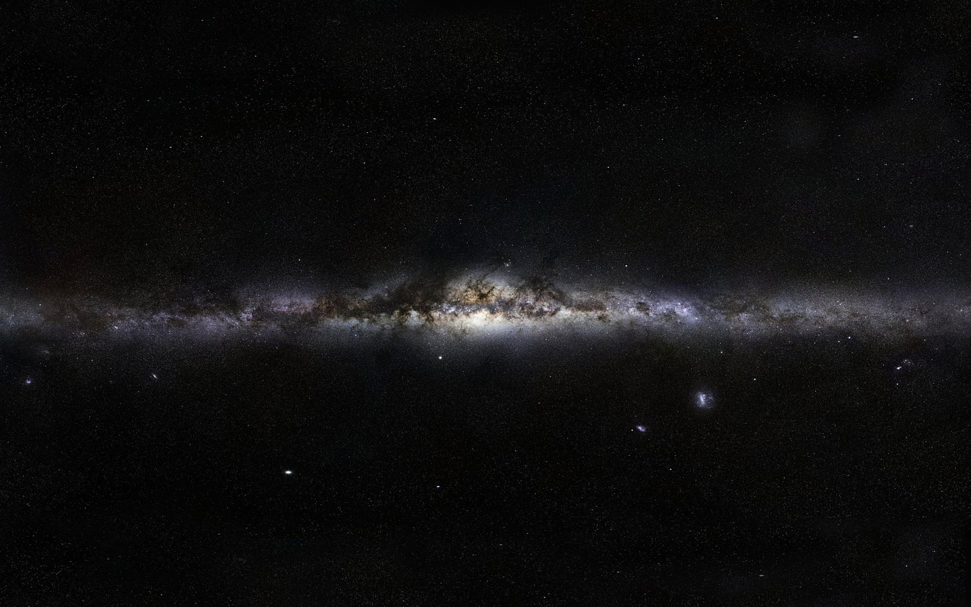 Dark Milky Way Galaxy Line Of Stars Wallpaper Wallpaperbyte