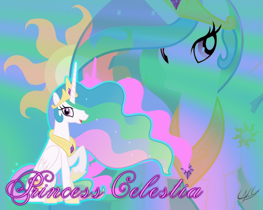 Princess Celestia Wallpaper By Ponychaos13