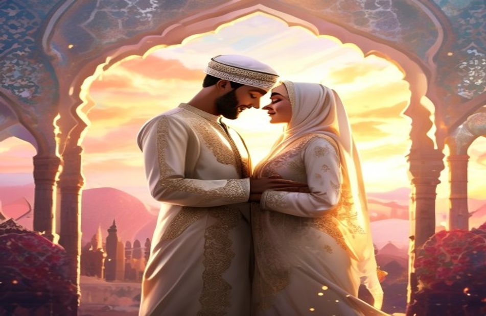 Islamic Couple Wallpaper Models