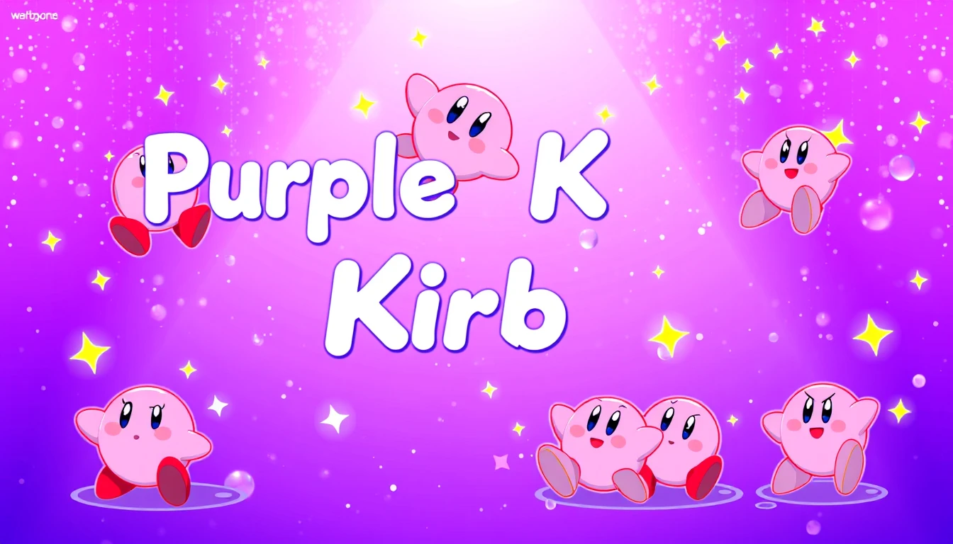Purple Kirby Wallpaper