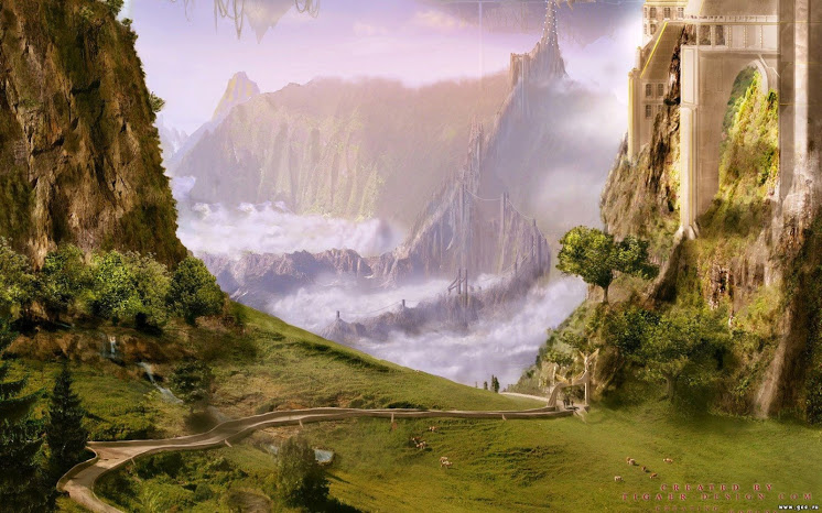 Fantasy Landscape Wallpaper Moon World