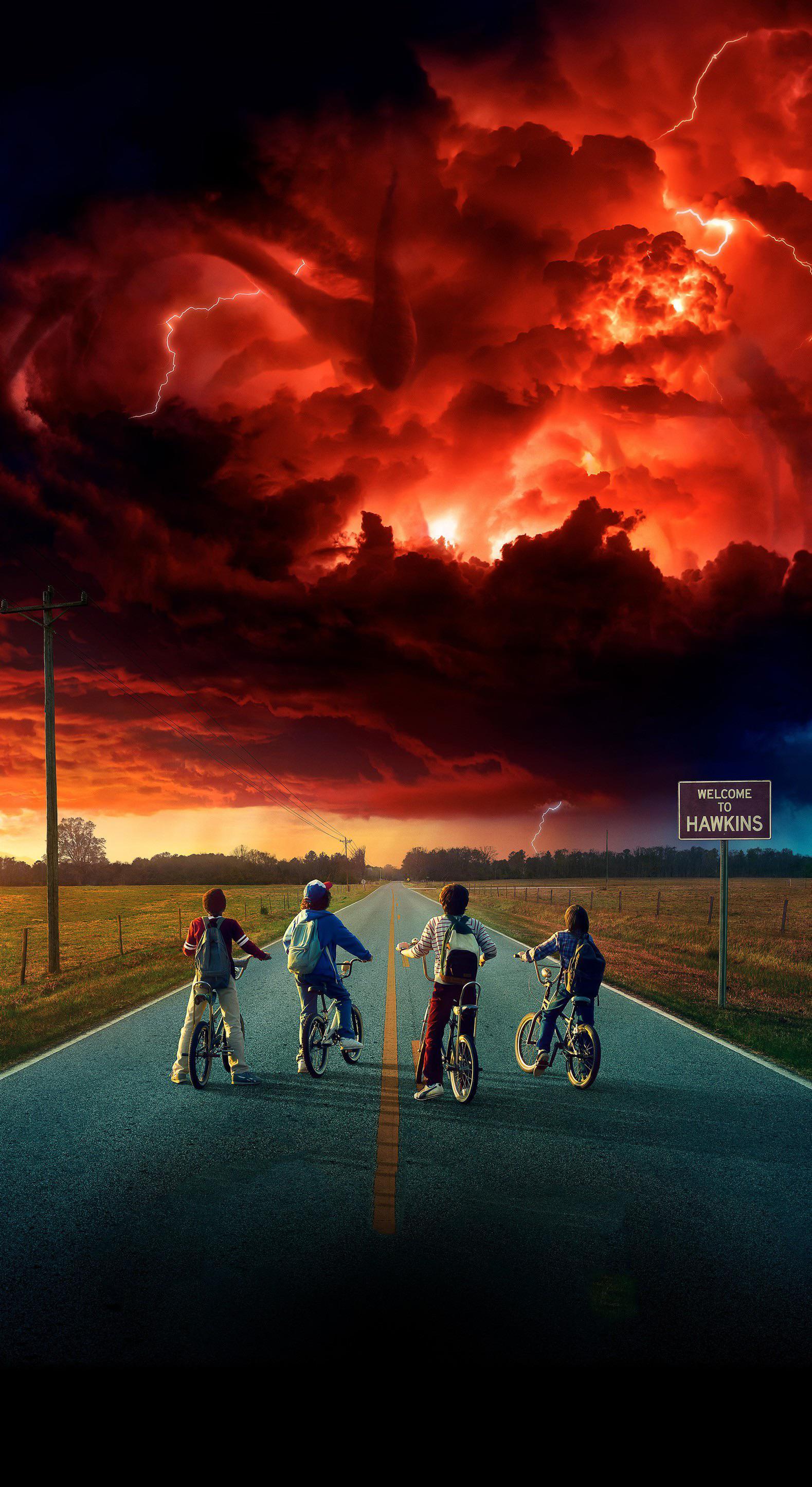 Stranger Things iPhone X Perspective R iPhonexwallpaper