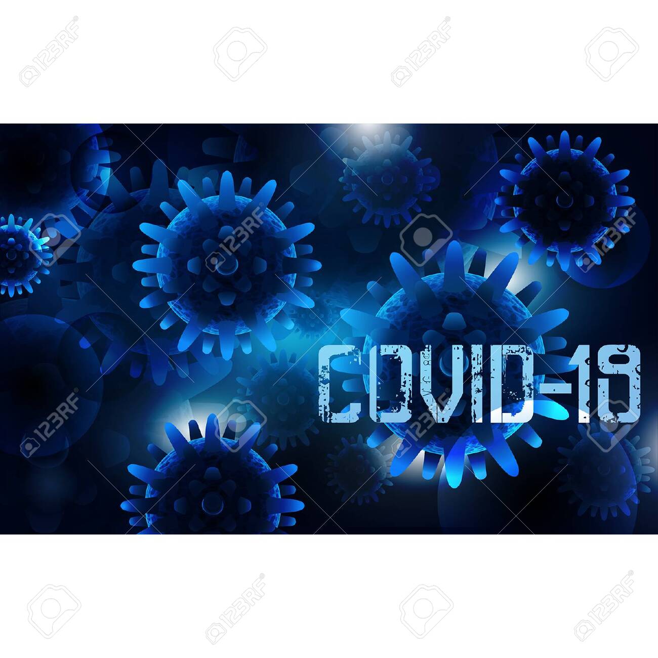 Coronavirus Covid 19 Wallpaper Vector Illustration Royalty Free
