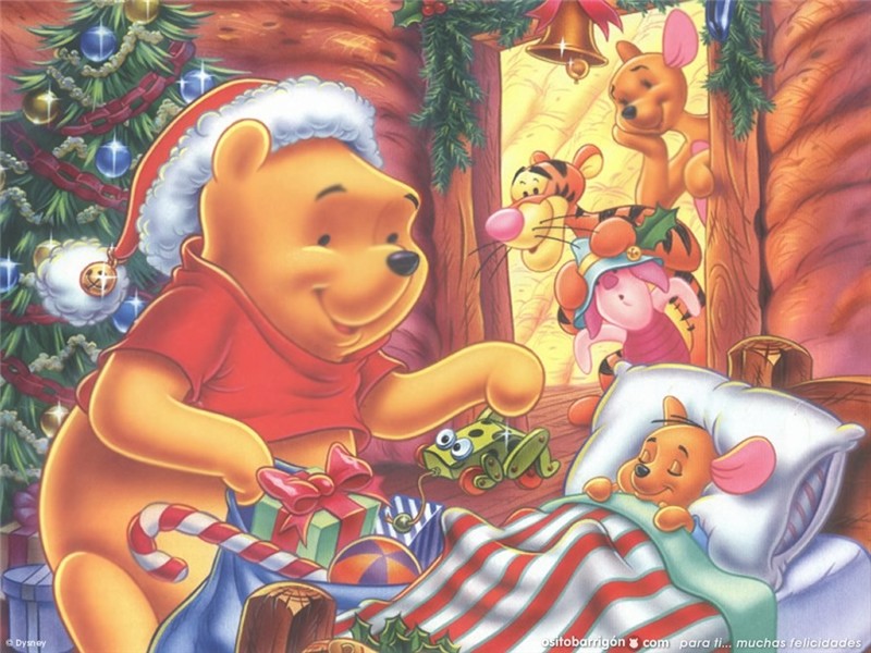 Winnie The Pooh And Piglet Christmas Wallpaper Cartoons