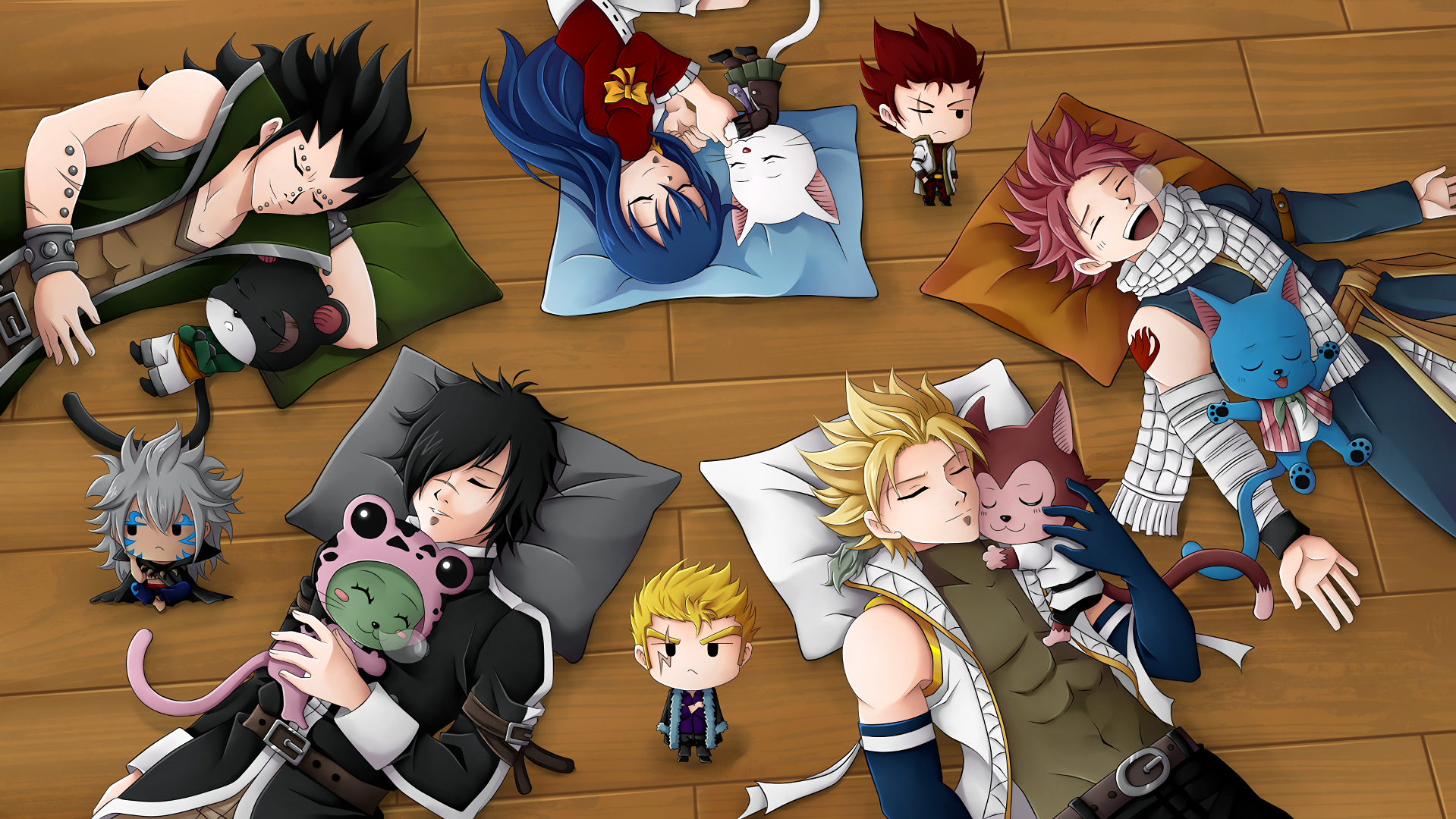 Fairy Tail Characters In Cozy HD Wallpaper