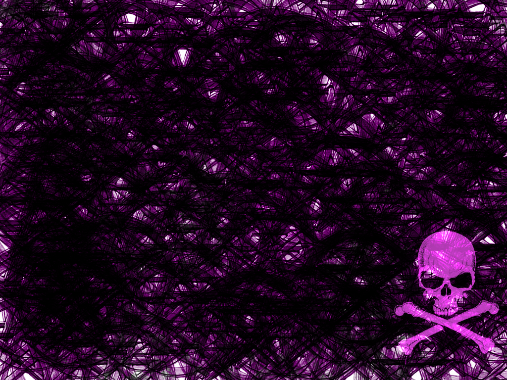 Wallpaper Purple Skull By Angelic Goth