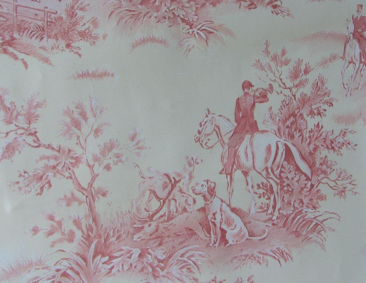 Horse And Hound Wallpaper Just Lovely In It S Red Toile