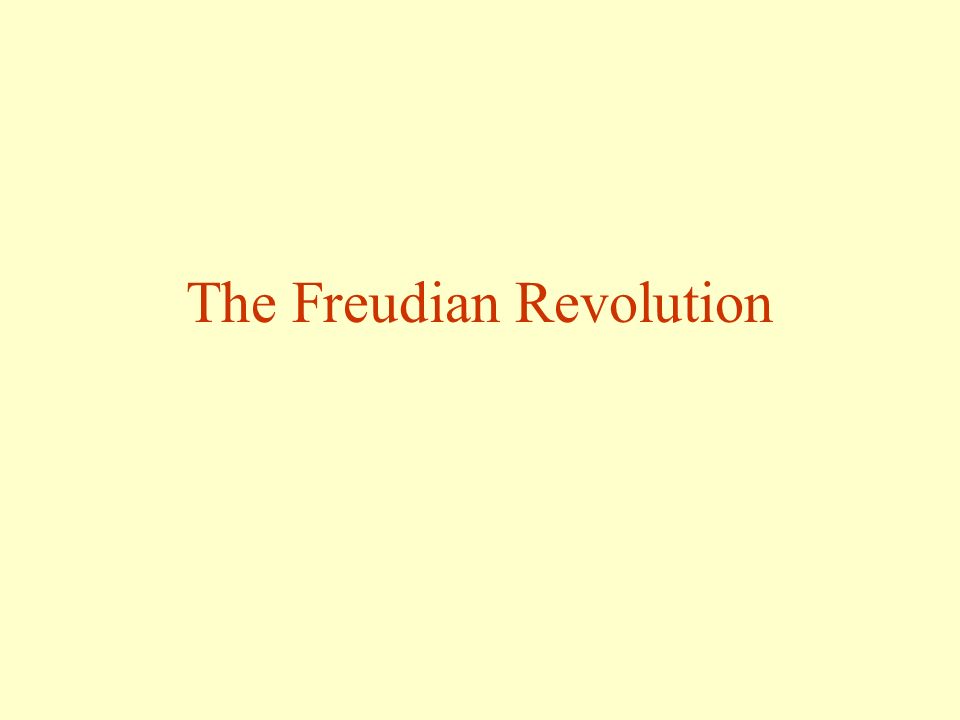 The Freudian Revolution Sigmund Freud Like Marx A